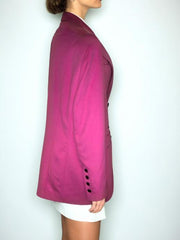 Vintage Oversized Blazer 80s Pink Jacket