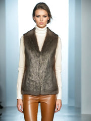 Vintage Faux Fur Vest Gilet