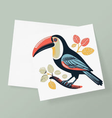 Toucan Bird Greetings Card