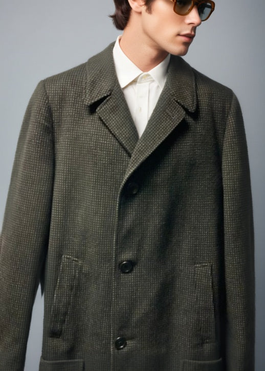 Vintage 60s Crombie Overcoat Wool Grey