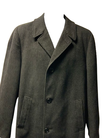 Vintage 60s Crombie Overcoat Wool Grey