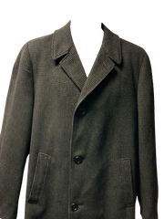 Vintage 60s Crombie Overcoat Wool Grey