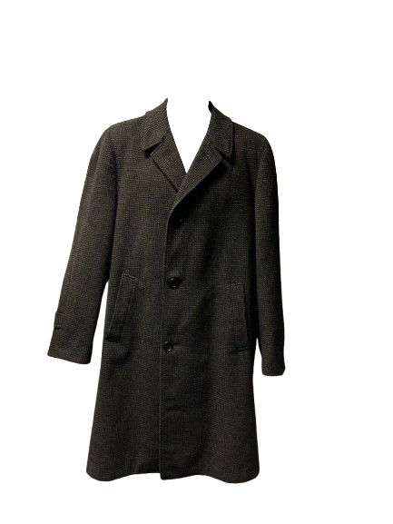 Vintage 60s Crombie Overcoat Wool Grey