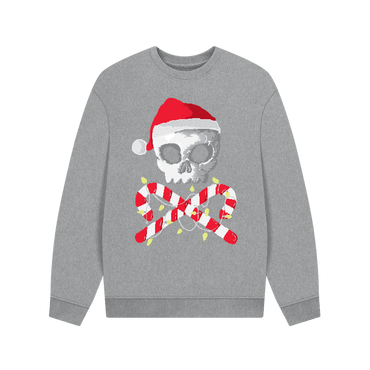 Sweat-shirt de Noël à motif tête de mort