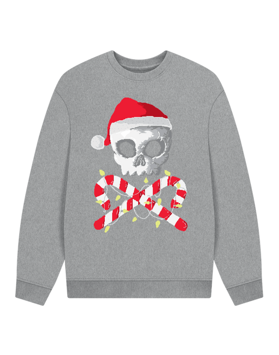 Christmas Sweatshirt Graphic Skull