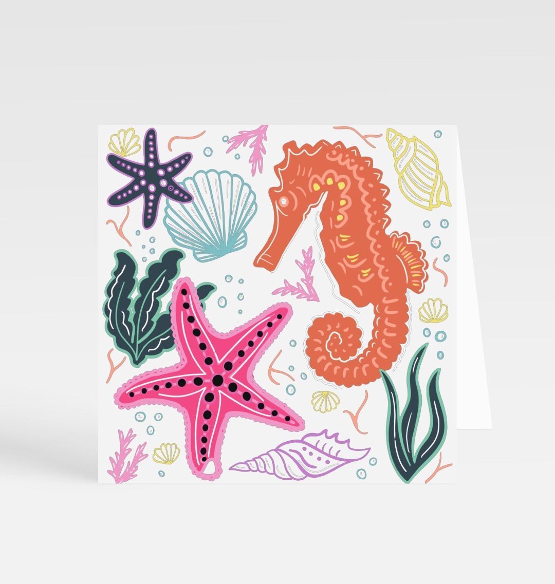 Marine Life Greetings Card