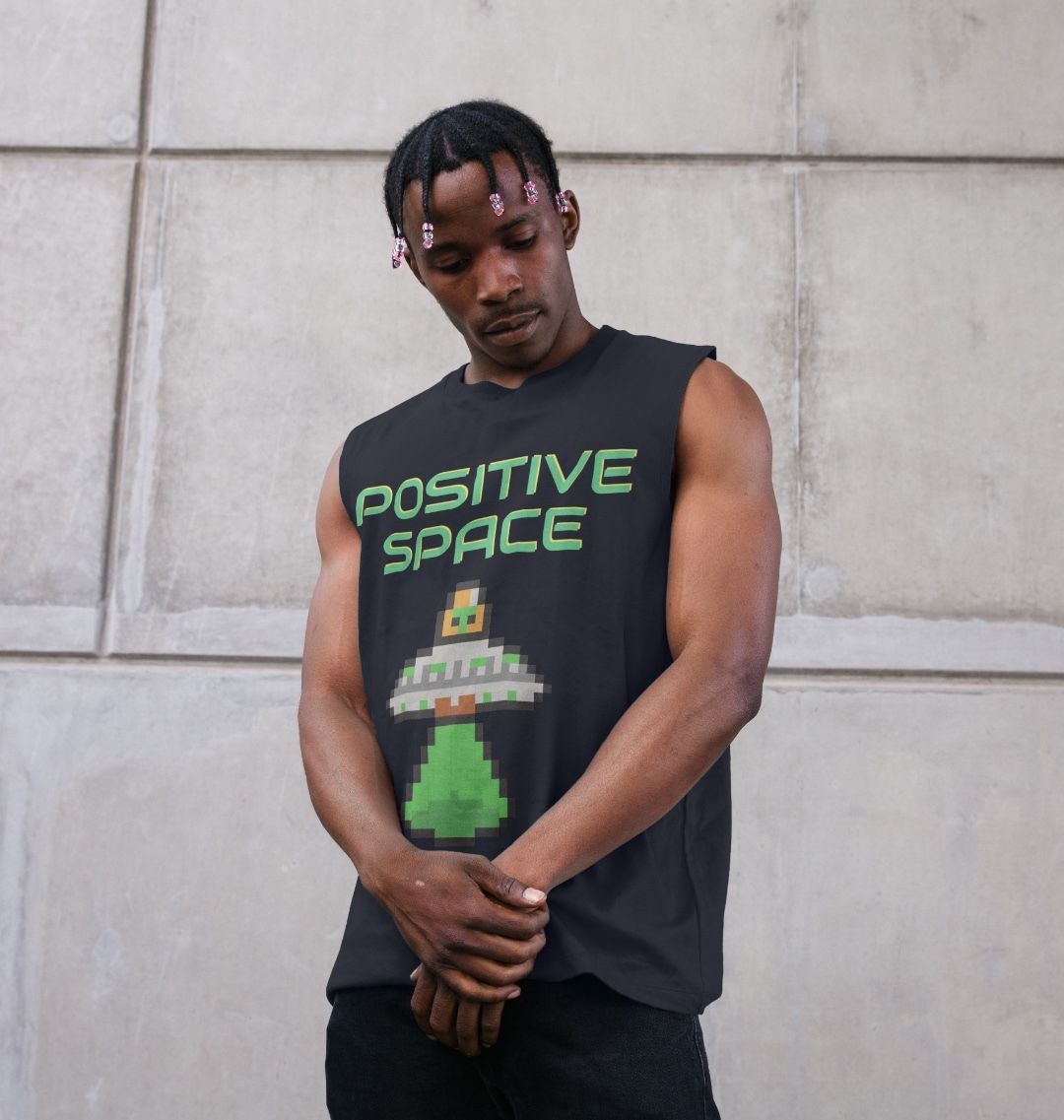 Organic Graphic Vest Tank Top Positive Space