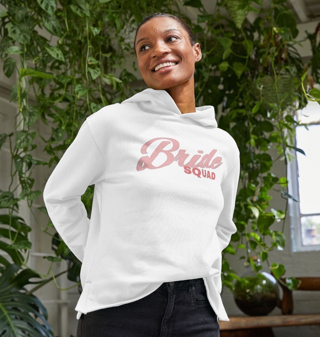 Organic Cotton Graphic Hoodie Bride Squad