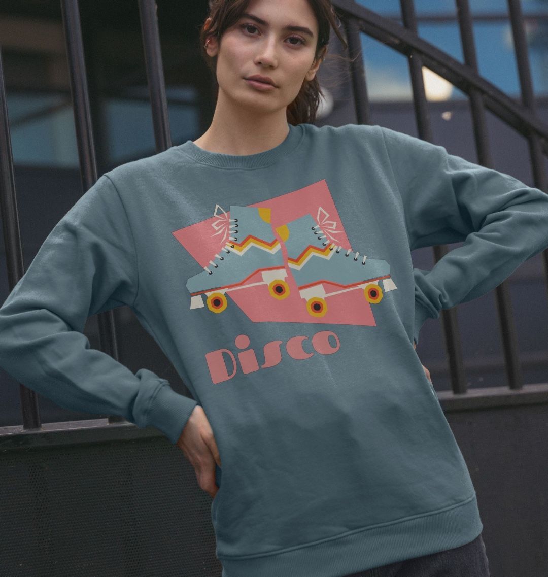 Roller Disco Retro Sweatshirt Organic