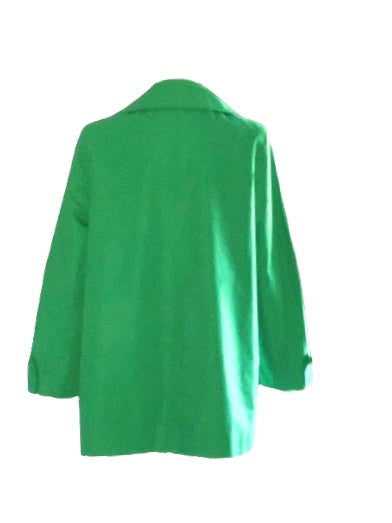 Vintage Mod Trench Coat Green Raincoat