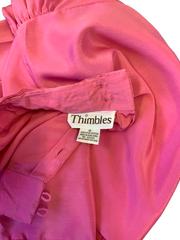 Vintage Pink Blouse High Neck