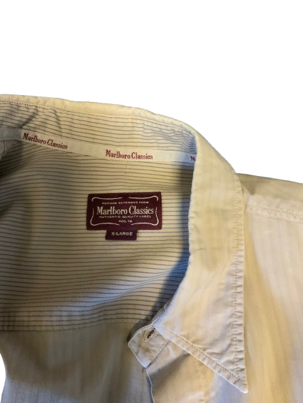 Vintage 80s Marlboro Shirt Button Down