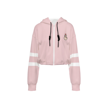 Veste bomber courte rose