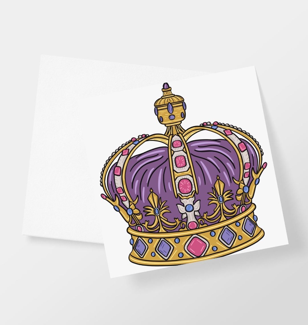 Royal Crown Greetings Card