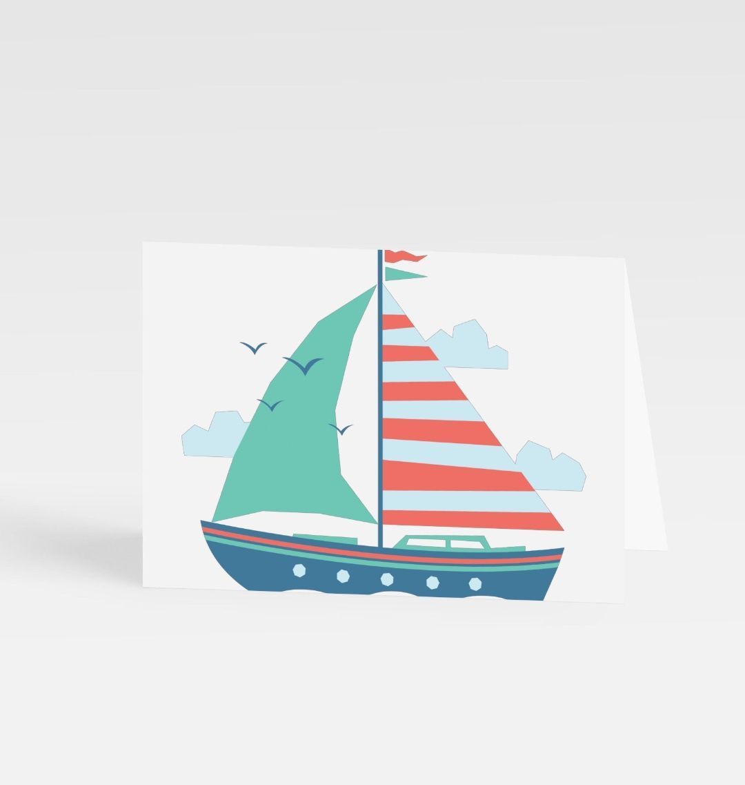 Sailing Boat Greetings Card