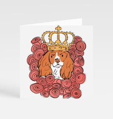 King Charles Dog Greetings Card