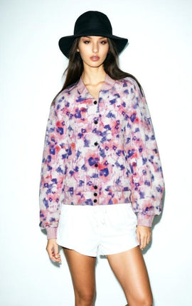 Floral Bomber Jacket