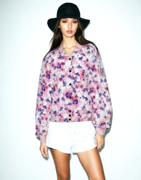 Floral Bomber Jacket