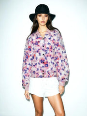 Floral Bomber Jacket