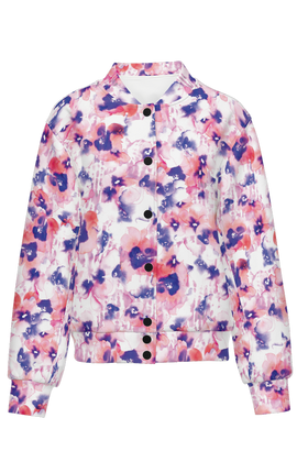 Floral Bomber Jacket