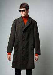 Vintage 60s Crombie Overcoat Wool Grey