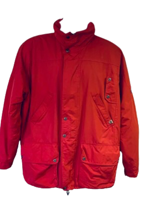 Vintage 80s Fila Magic Line Coat Red