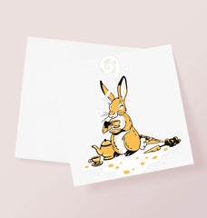 Rabbit Afternoon Tea Greetings Card