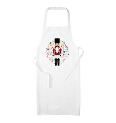 Christmas Nutcracker Organic Baking Apron White One Size