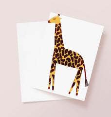 Giraffe Greetings Card