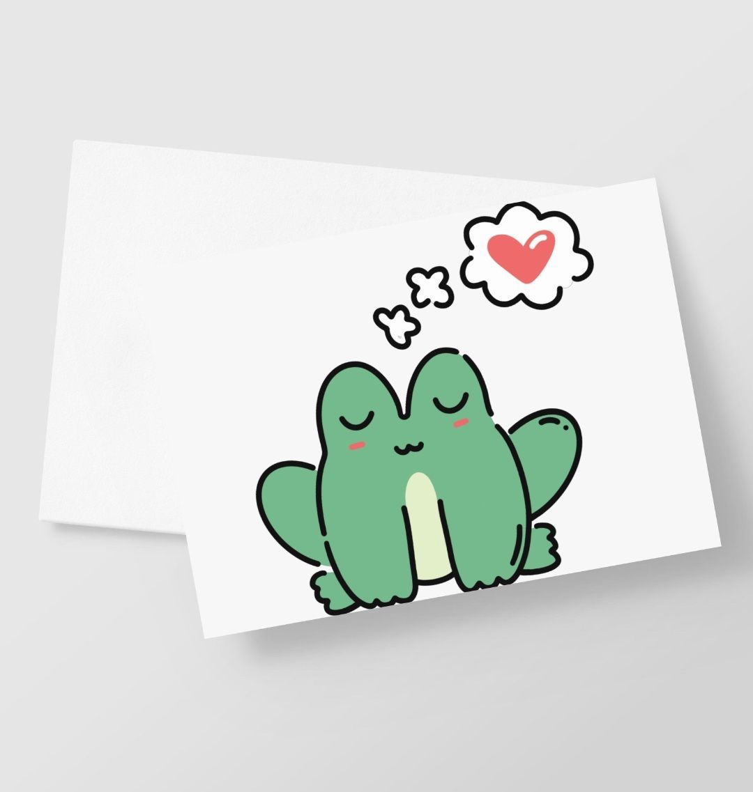 Frog Love Greetings Card