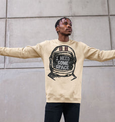 Streetwear Crewneck Graphic Sweatshirt I Need Some Space