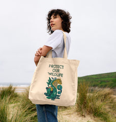 Protect Our Wildlife Organic Cotton Tote Bag