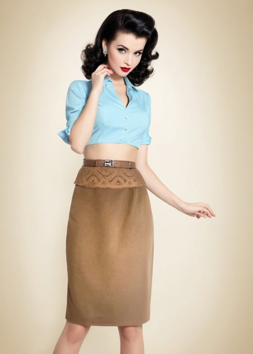 Vintage Rockabilly Skirt Wool