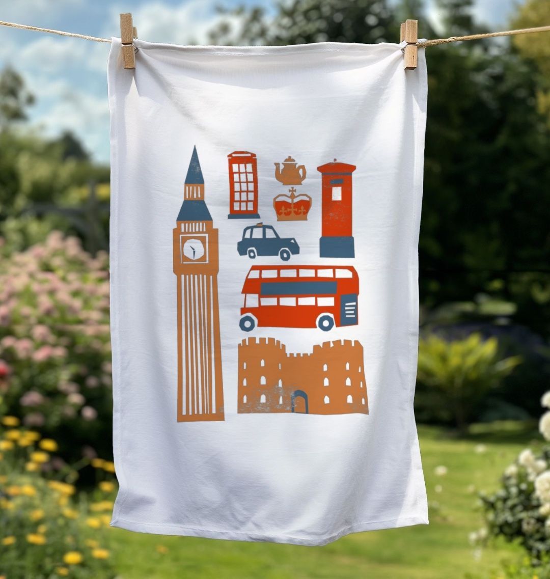 London Organic Cotton Tea Towel