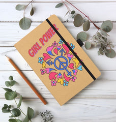 Girl Power Kraft Notebook