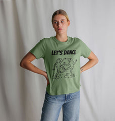 Organic Graphic T Shirt Let’s Dance