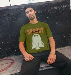 Skater Spooky Time Ghost Organic Cotton T-Shirt