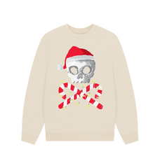 Christmas Sweatshirt Graphic Skull Oat