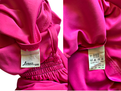 Vintage 80s New Wave Dress Hot Pink