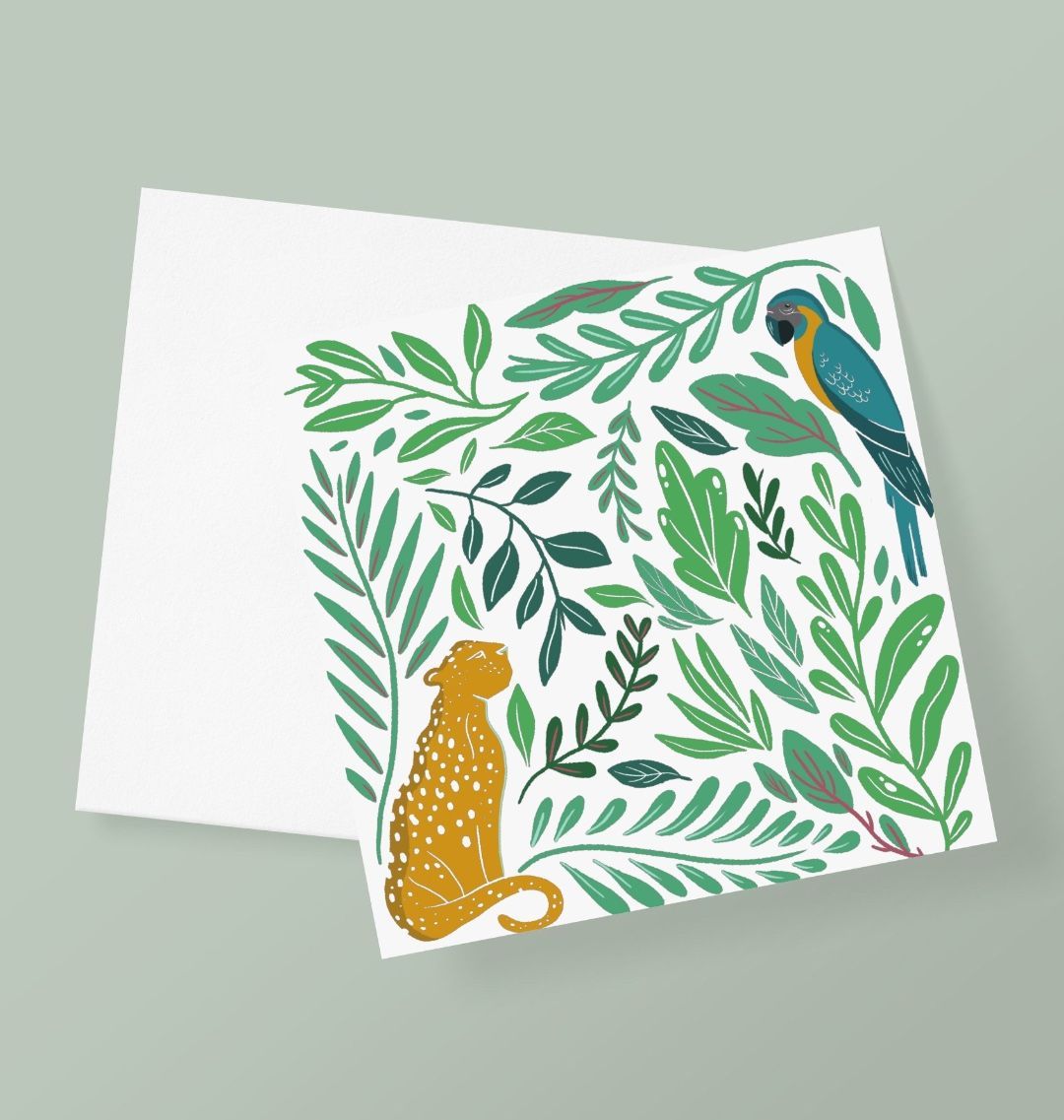 The Tropical Jungle Greetings Card