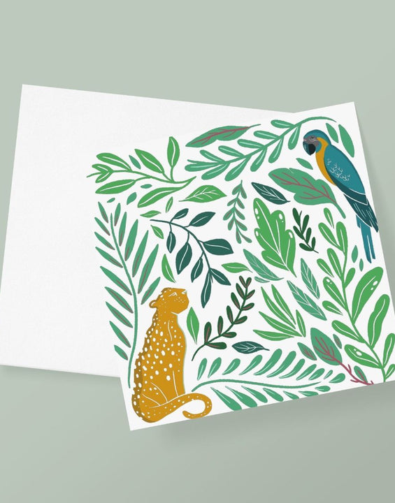 The Tropical Jungle Greetings Card