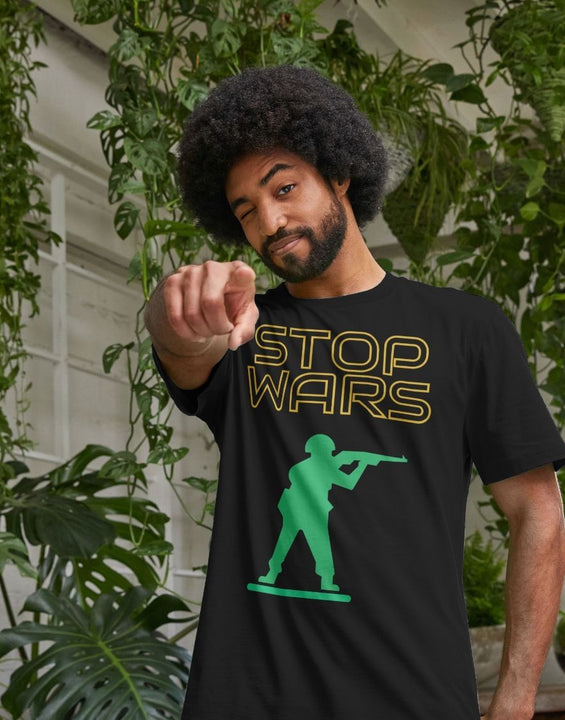 T-shirt en coton biologique Stop Wars