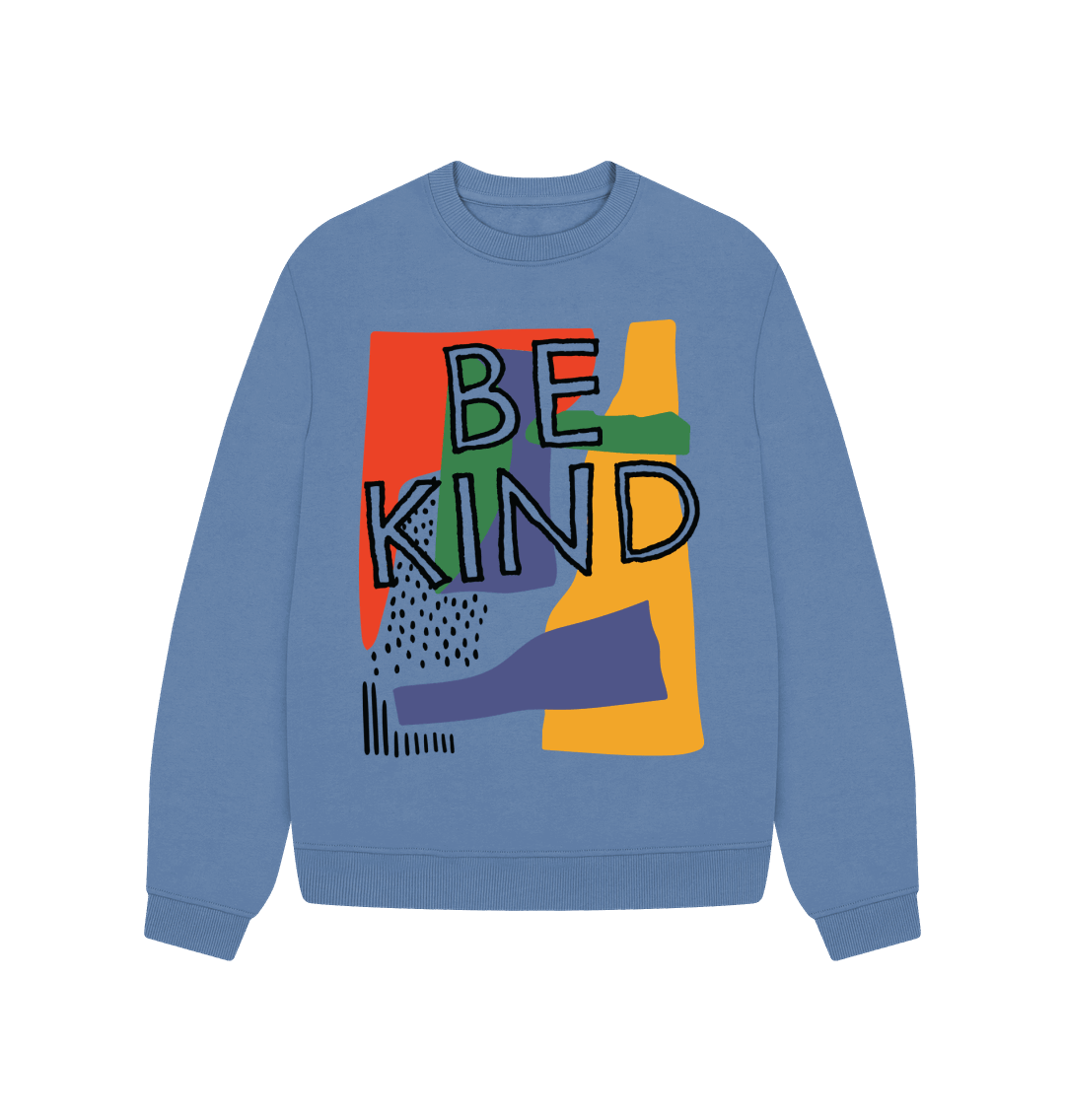 80s Retro Be Kind Crewneck Sweatshirt Solent