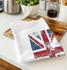 Union Jack Printed Tea Towel Organic Cotton