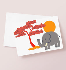 Elephant Greetings Card