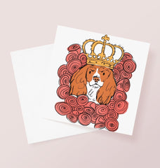 King Charles Dog Greetings Card