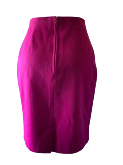 Vintage 70s Pencil Skirt Hot Pink