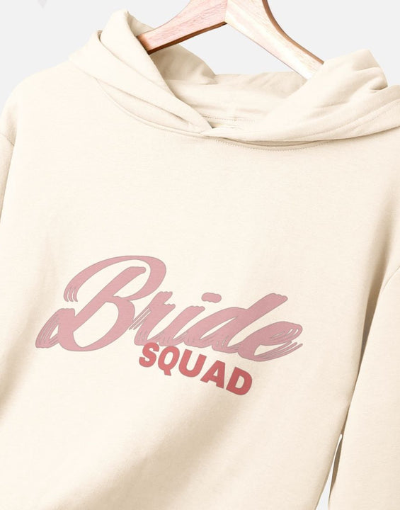 Sweat à capuche graphique en coton biologique Bride Squad