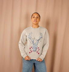 Christmas Sweatshirt Reindeer Graphic