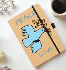 Peace Love Kraft Notebook